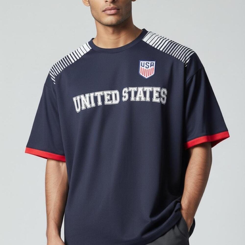 Icon Sports USA Soccer Game Day Jersey Navy NWT Adult Size XL